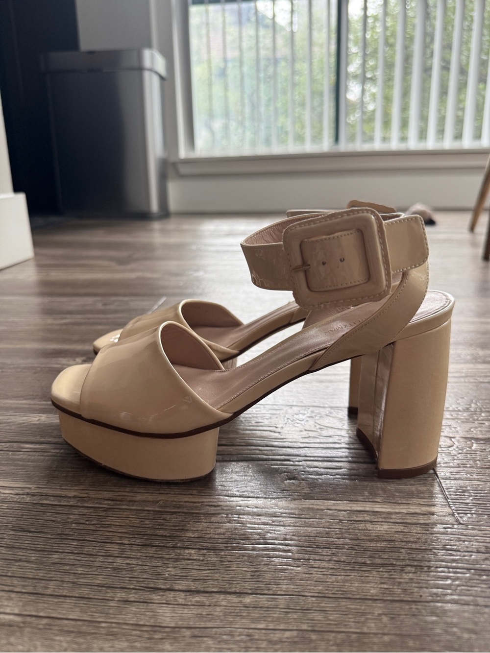 Stuart Weitzman Platform Buckle Heel